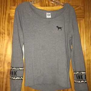 Gray victoria secret long sleeve shirt